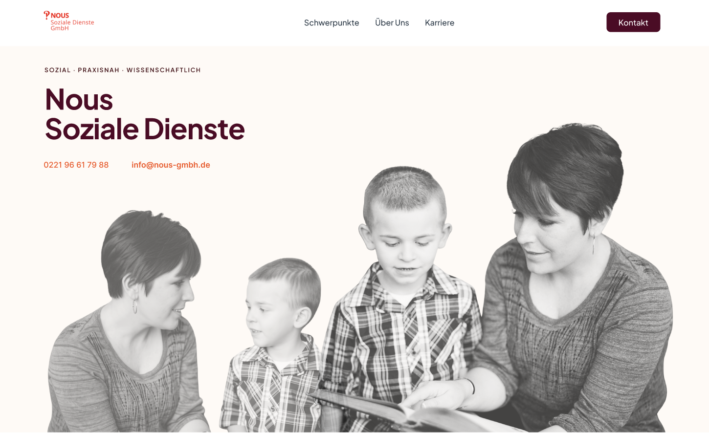 Projekt 1 – Desktop Ansicht