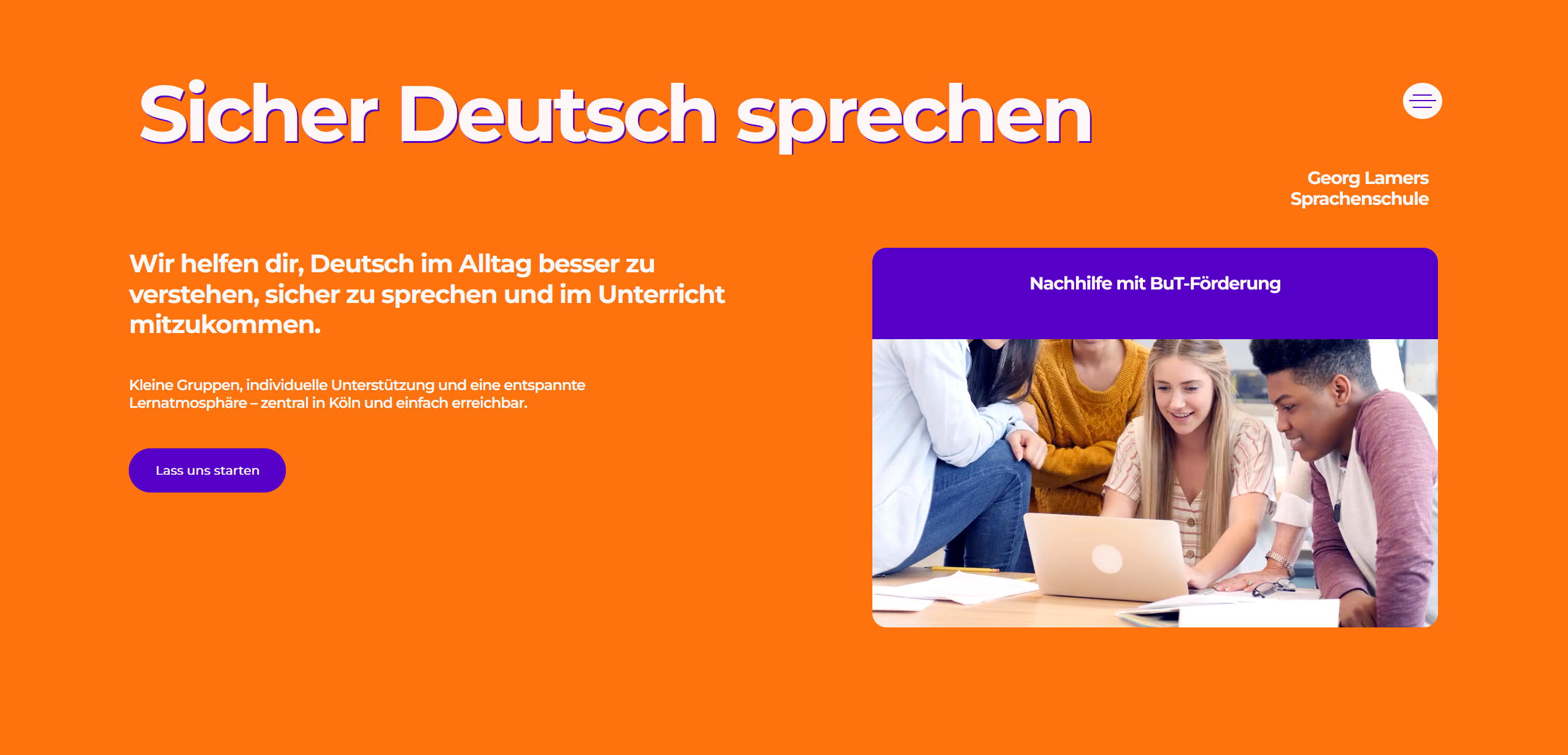 Projekt 1 – Georg Lamers Sprachenschule Desktop